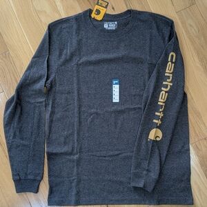 NWT Carhartt Dark Heathered Gray, Long Sleeve Shirt, Men's Medium
